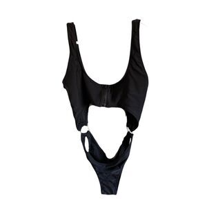 One Piece Zip Up Swimwear M